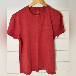 J. Crew Red Short Sleeve Tee